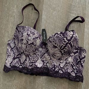 Snakeskin Padded Bralette/Corset